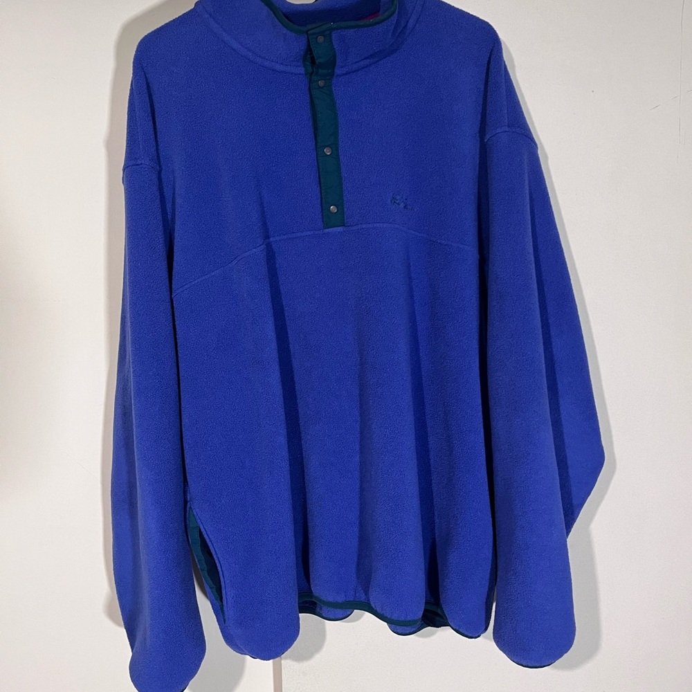 L.L. Bean Blue Fleece Pullover